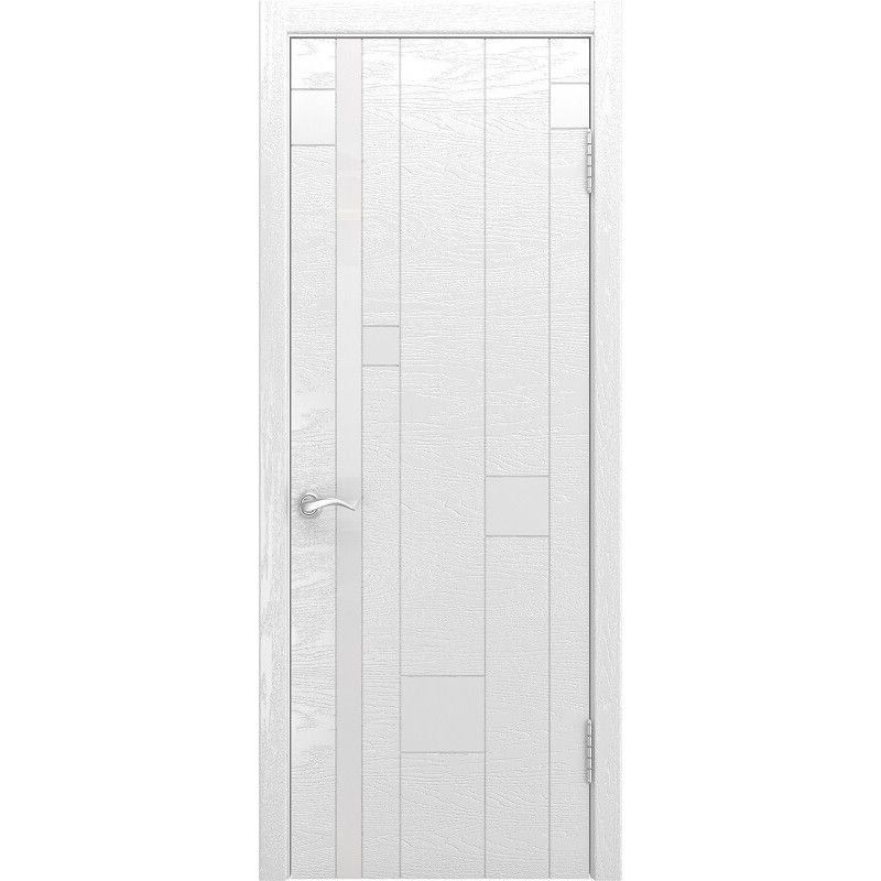 Ульяновская дверь Арт-1 ясень белая эмаль