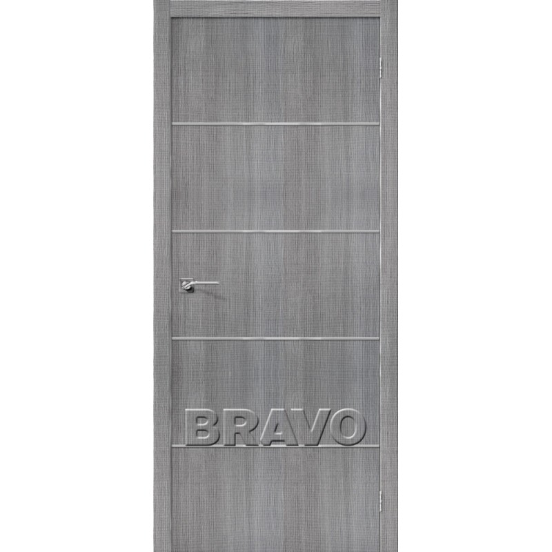 Межкомнатная Дверь Экошпон Порта-50 A6 Grey Crosscut