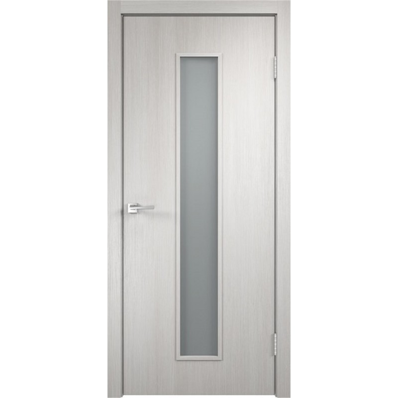 Межкомнатная VellDoris Дверь с четвертью Smart L-2 Дуб белый мателюкс