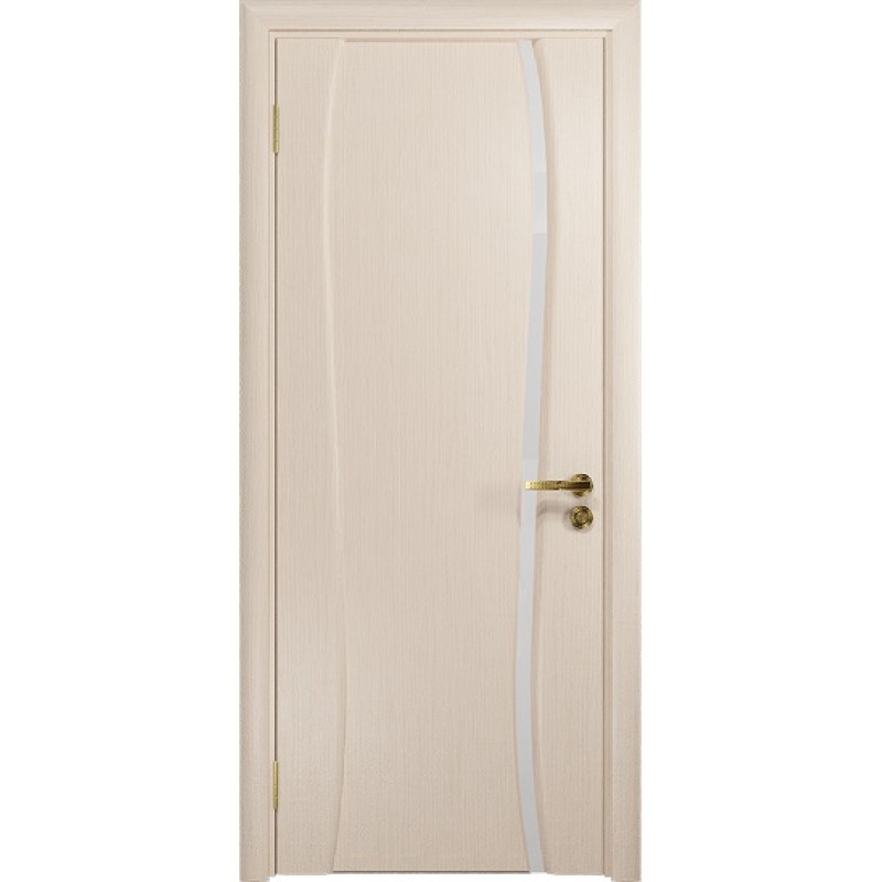 Межкомнатная Дверь DioDoor Портелло-1 беленый дуб белый триплекс