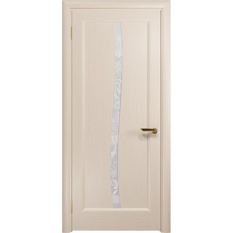 Межкомнатная Дверь DioDoor Миланика-3 беленый дуб белое пескоструйное Миланика
