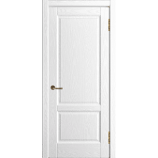 Межкомнатная дверь Ника модерн (вогнутая калёвка) ясень пломбир шпон ПГ