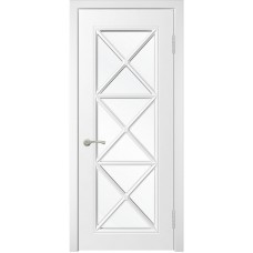 Межкомнатная дверь Скай-8 белая эмаль ДО